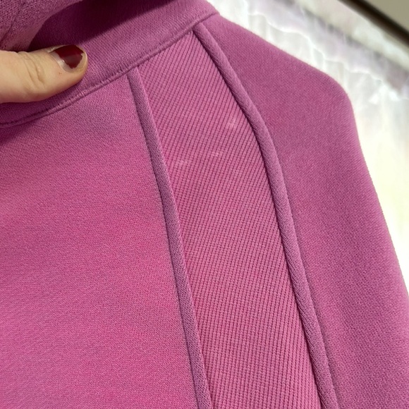 Purple Women's Half-Zip Hoodie - Picture 4 of 5